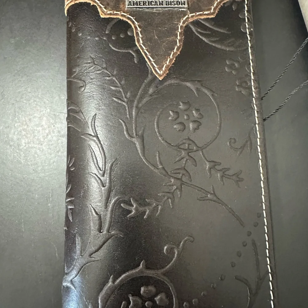 🆕American Bison Rodeo Leather Wallet